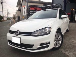 Vwゴルフ７ ヴァリアント 車高調取付 ホイール交換